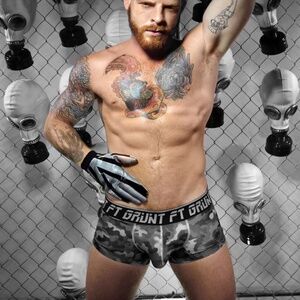 Fort Troff FT Grunt Camo Square Cut Pouch Briefs Small 28-34